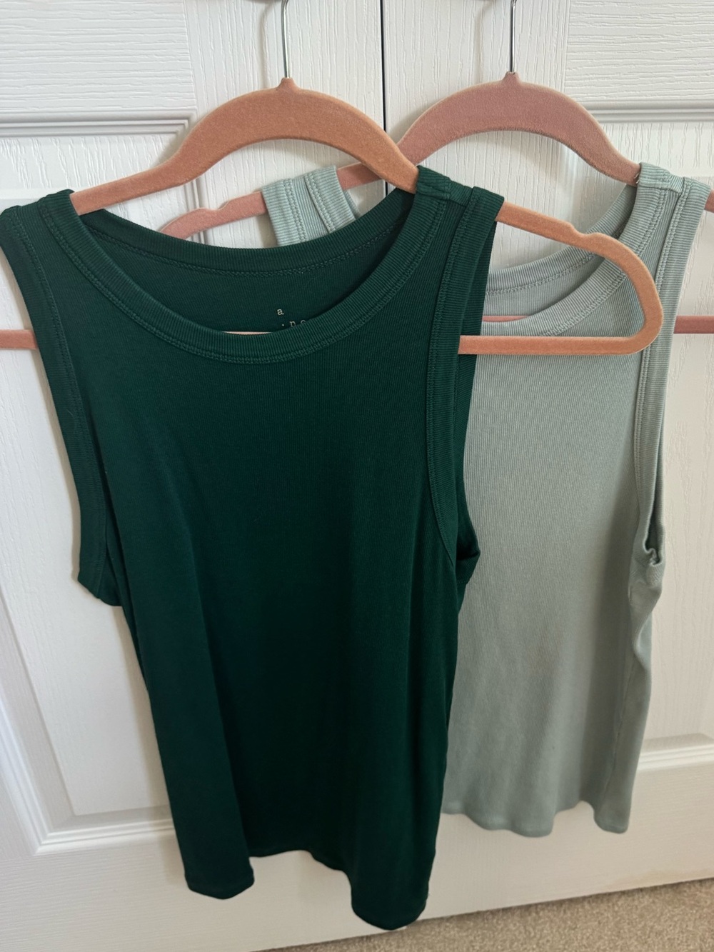 A New Day Tanks-Bundle of 2. Greens. Brand new. XL.